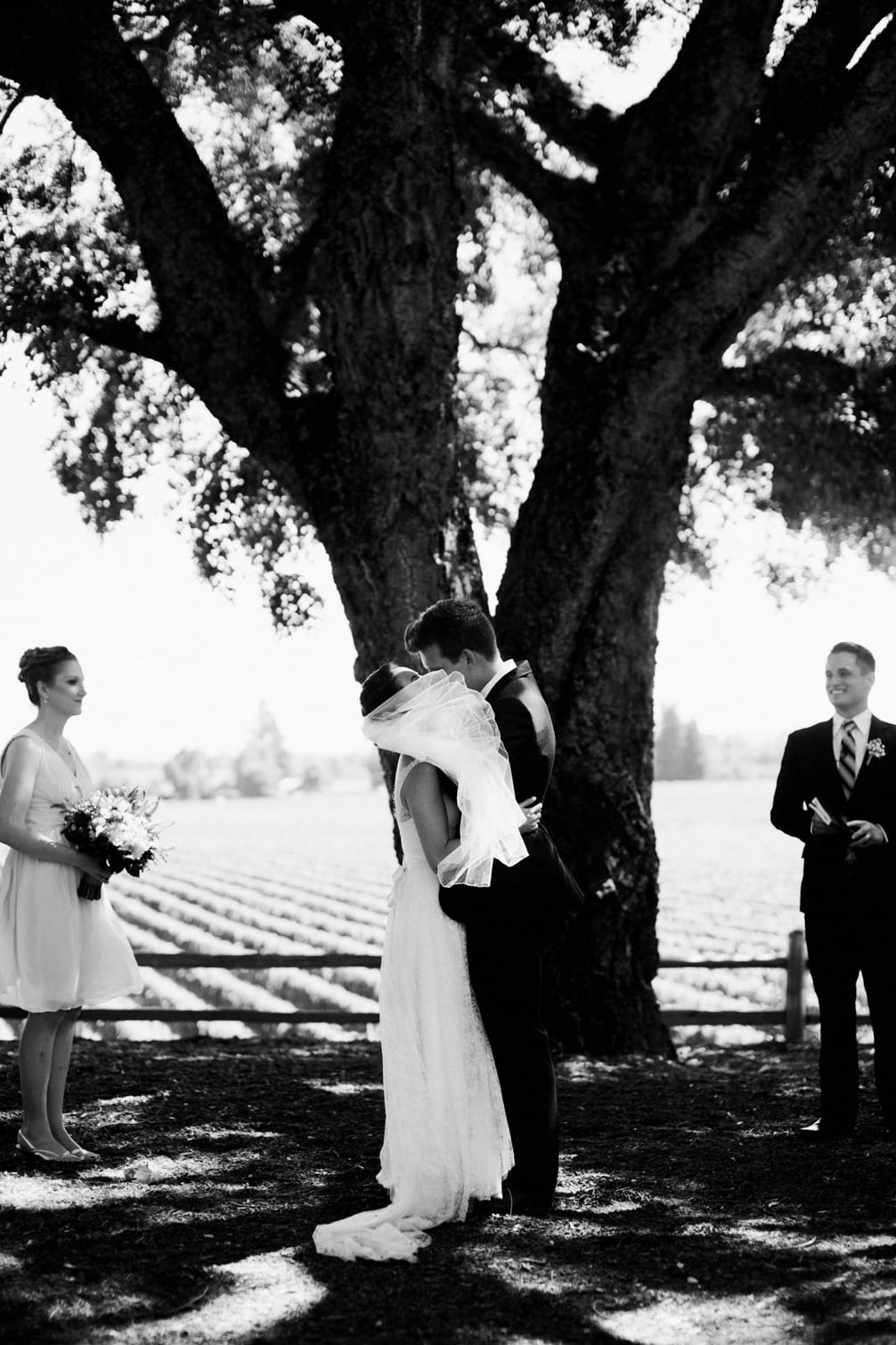 Tiffany and Drew’s wedding at the Healdsburg Country Gardens